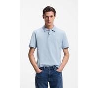 BOSS Polo Pallas de piqué de algodón con logo bordado - StylePallas, 50553564 Celeste 6XL