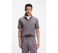 BOSS Polo Pallas de piqué de algodón con logo bordado - StylePallas, 50553564 Púrpura oscuro XXL