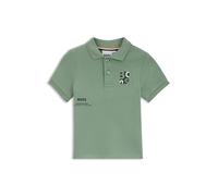 BOSS Polo para niños de piqué de algodón con logo de diseño - StyleJ52893/64U02A, J52893 Verde 81