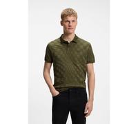 BOSS Polo Porsche x BOSS de algodón con estampado jacquard - StylePL_PS Spirit70 Jacq, 50559802 Oliva S