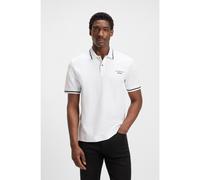 BOSS Polo Porsche x BOSS en algodón con control de la humedad - StyleC-Parris 197_PS, 50543257 Blanco M