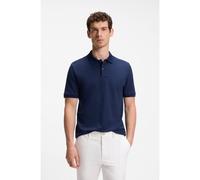 BOSS Polo regular fit en jacquard de algodón y seda - StyleL-Perry 141, 50565893 Azul oscuro XL
