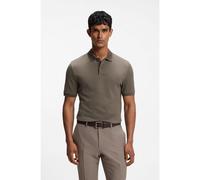 BOSS Polo regular fit en jacquard de algodón y seda - StyleL-Perry 141, 50565893 Marrón XXXL