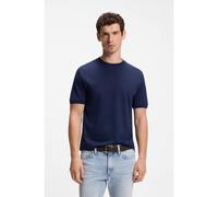 BOSS Polo regular fit en jacquard de algodón y seda - StyleL-Tesar 141, 50565889 Azul oscuro XL