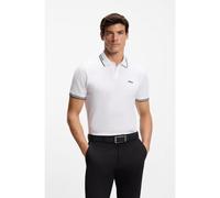 BOSS Polo slim fit con detalles de rayas en contraste - StylePaul, 50506193 Blanco XXL