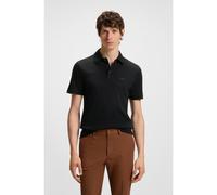 BOSS Polo slim fit de algodón con logo de goma - StylePalosh 30, 50471335 Negro 5XL