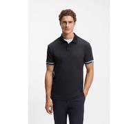 BOSS Polo slim fit de algodón con puños a rayas - StylePolo Zone, 50544448 Azul oscuro L