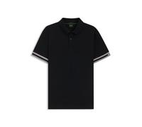 BOSS Polo slim fit de algodón con puños a rayas - StylePolo Zone, 50544448 Negro XXL