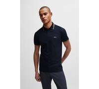 BOSS Polo slim fit de algodón elástico con detalles de la marca - StylePaul, 50506193 Azul oscuro XXXL