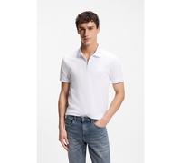 BOSS Polo slim fit de algodón elástico con parche de logo - StylePasserzip, 50537507 Blanco L