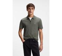 BOSS Polo slim fit de algodón elástico con parche de logo - StylePasserzip, 50537507 Gris M
