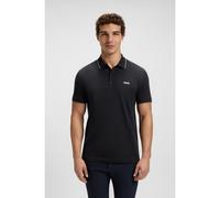 BOSS Polo slim fit en piqué de algodón con logotipo a tono - StylePaule 4, 50506195 Azul oscuro XL