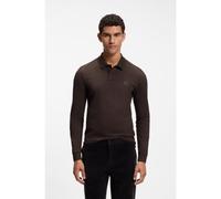 BOSS Polo slim fit en piqué de algodón elástico - StylePasserby, 50507704 Marrón oscuro M