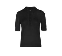 BOSS Jersey de manga corta en lana merina con cuello de polo - StyleFidenka, 50545015 Negro S