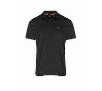 BOSS Polo Ajustado de algodón elástico para Hombre con Parche de Logotipo, Black1, L