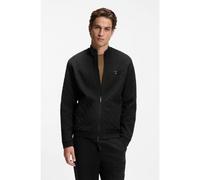 BOSS Porsche x BOSS sudadera con cremallera con jacquard a cuadros Pasha - StyleSW_PS Icons70 JacqFZ, 50569955 Negro L