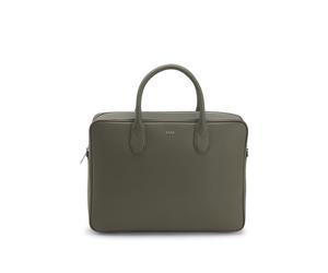 BOSS Portadocumentos granulado con herrajes pulidos de la marca - StyleNorthon_Doc. Case, 50567389 Verde oscuro pcs.