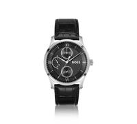 BOSS PRINCIPLE MASTER Reloj con esfera negra con textura y correa de piel - StylePRINCIPLE MASTER, 58564949 Negro pcs.