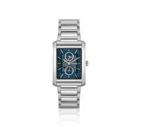 BOSS PRINCIPLE Reloj con esfera de esqueleto azul con textura y pulsera de eslabones - StylePRINCIPLE DRESS MULTI, 58733288 Tono plateado pcs.