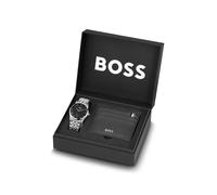 BOSS Principle set de regalo de reloj y tarjetero - StylePRINCIPLE GIFTSET, 58858269 Tono plateado pcs.