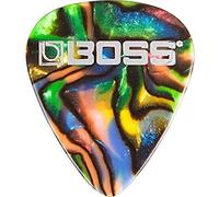 BOSS Púas de celuloide de color Abalone - Gruesas, paquete de 12, BPK-12-AH