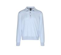 BOSS Jersey tipo polo de lana merina - StyleH-Lancione, 50565503 Celeste XXL