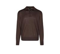 BOSS Jersey tipo polo de lana merina - StyleH-Lancione, 50565503 Marrón oscuro L