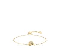 BOSS Jewelry Pulsera para Mujer Colección LIVE PRECIOUS en Oro Amarillo Claro con Anillos Entrecruzados y Cristales - 1580757