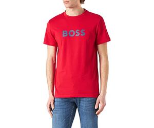 BOSS Relaxed-Fit Upf 50+ T-Shirt In Cotton With Logo Camiseta, Bright Red 629, S (Pack de 1) para Hombre