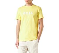 BOSS Relaxed-Fit UPF 50+ T-Shirt In Cotton with Logo Camiseta, Bright Yellow, M para Hombre