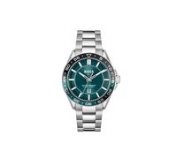 BOSS Reloj en tono plateado con esfera turquesa y bisel giratorio - StyleRUNNER 3H, 58201172 Plata pcs.