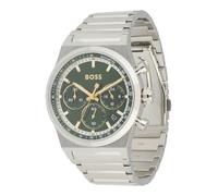 BOSS Reloj analógico 'CANDOR CHRONO' oro / verde oscuro / plata One Size oro / verde oscuro / plata