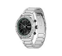 BOSS Reloj analógico 'CENTER COURT' jade / negro / plata One Size jade / negro / plata