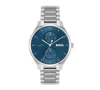 BOSS Reloj Analógico de Cuarzo Multifunción para Hombre Colección Tyler con Correa de Acero Inoxidable Plateada - 1514106