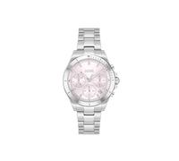 BOSS Reloj Analógico de Cuarzo Multifunción para Mujer Colección Alley con Correa de Acero Inoxidable Plateada - 1502825