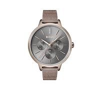 Boss Reloj Analógico de Cuarzo Multifunción para Mujer Colección Symphony Collection con Correa en Acero Inoxidable o en Piel