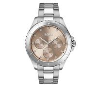BOSS Reloj Analógico de Cuarzo Multifunción para Mujer Colección Premiere con Correa de Acero Inoxidable Plateada - 1502444