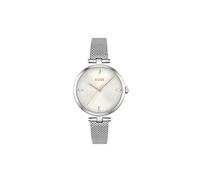 BOSS Reloj Analógico de Cuarzo para Mujer Colección Majesty con Correa de Malla de Acero Inoxidable Plateada - 1502653