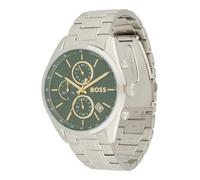 BOSS Reloj analógico 'Grand Prix 44' verde / verde oscuro / plata One Size verde / verde oscuro / plata