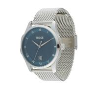BOSS Reloj analógico navy / plata Hombre BOSS One Size navy / plata