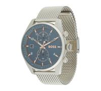 BOSS Reloj analógico 'SKYTRAVELLER' oro / petróleo / plata Einheitsgröße oro / petróleo / plata