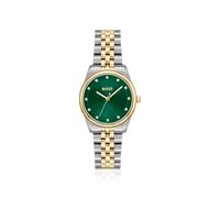 BOSS Reloj con esfera verde y pulsera en dos tonos - StyleGRACEFUL PRECIOUS, 58567527 Tono plateado pcs.