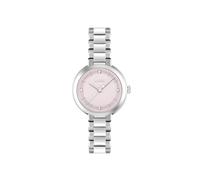 BOSS Reloj con pulsera de eslabones y esfera rosa tachonada con cristales - StyleSENA, 58137063 Plata pcs.