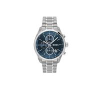 BOSS Reloj Cronógrafo de Cuarzo con Calendario para Hombre Colección Grand Prix 44 con Correa de Acero Inoxidable Plateada - 1514226