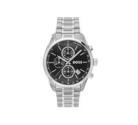 BOSS Reloj Cronógrafo de Cuarzo con Calendario para Hombre Colección Grand Prix 44 con Correa de Acero Inoxidable Plateada - 1514251