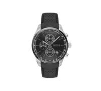 BOSS Reloj Cronógrafo de Cuarzo con Calendario para Hombre Colección Grand Prix 44 con Correa de Cuero Negra - 1514224