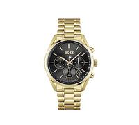 Boss Reloj Cronógrafo de Cuarzo para Hombre 44mm Colección Champion con Pulsera de Acero Inoxidable o de Cuero, Función de Fecha, 3 Subdiales, Resistencia al Agua 10ATM