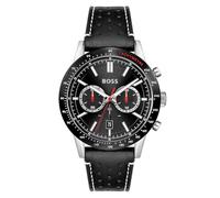 BOSS Reloj Cronógrafo de Cuarzo para Hombre Colección Allure con Correa de Cuero Negro - 1513920