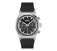 BOSS Reloj Cronógrafo de Cuarzo para Hombre Colección Candor Chrono con Correa de Cuero Negra - 1514218