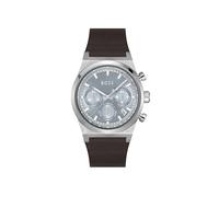 BOSS Reloj Cronógrafo de Cuarzo para Hombre Colección Candor Chrono con Correa de Cuero Marrón, 1514219, Azul (Light Blue)